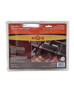 Mr Bar B Q Handle Mount Grill Light Adjustable Universal Clamp 12 LED Bulbs